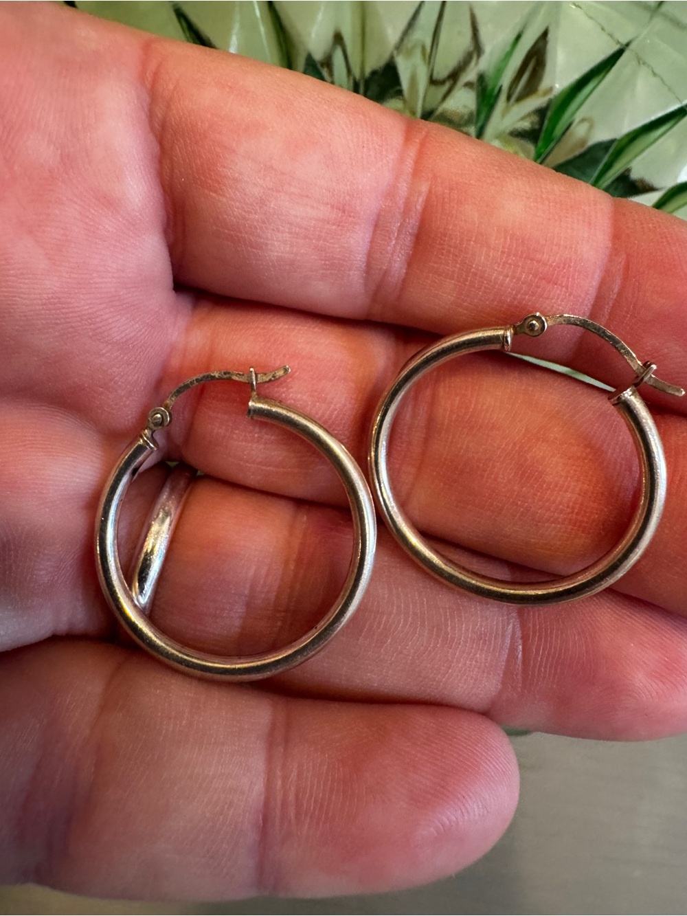 Classic Everyday 1” Sterling Silver Hoop Earrings